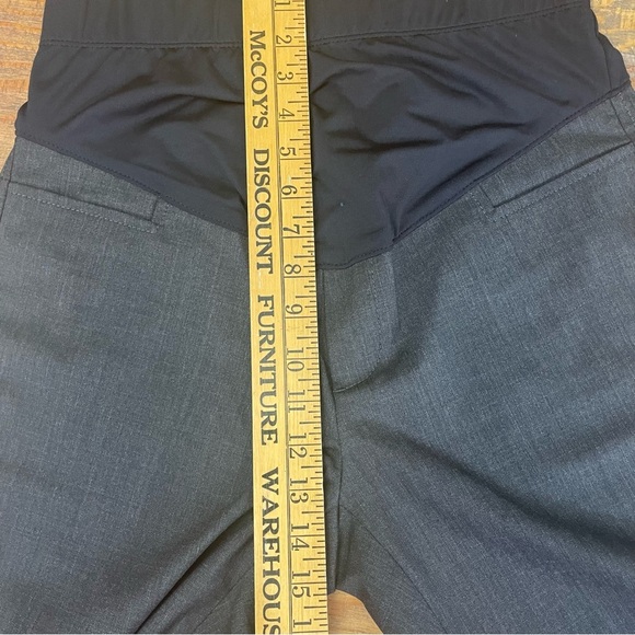 Gap Maternity Size 2 Regular Gray Stretch Wool Blend Straight Leg Work Pants - Picture 6 of 14